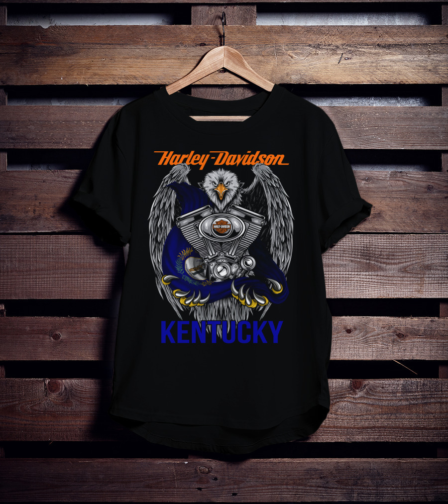 Harley Davidson Eagle Engine Kentucky T-Shirt