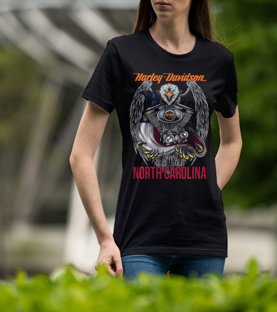 Harley Davidson Eagle Engine North Carolina T-Shirt