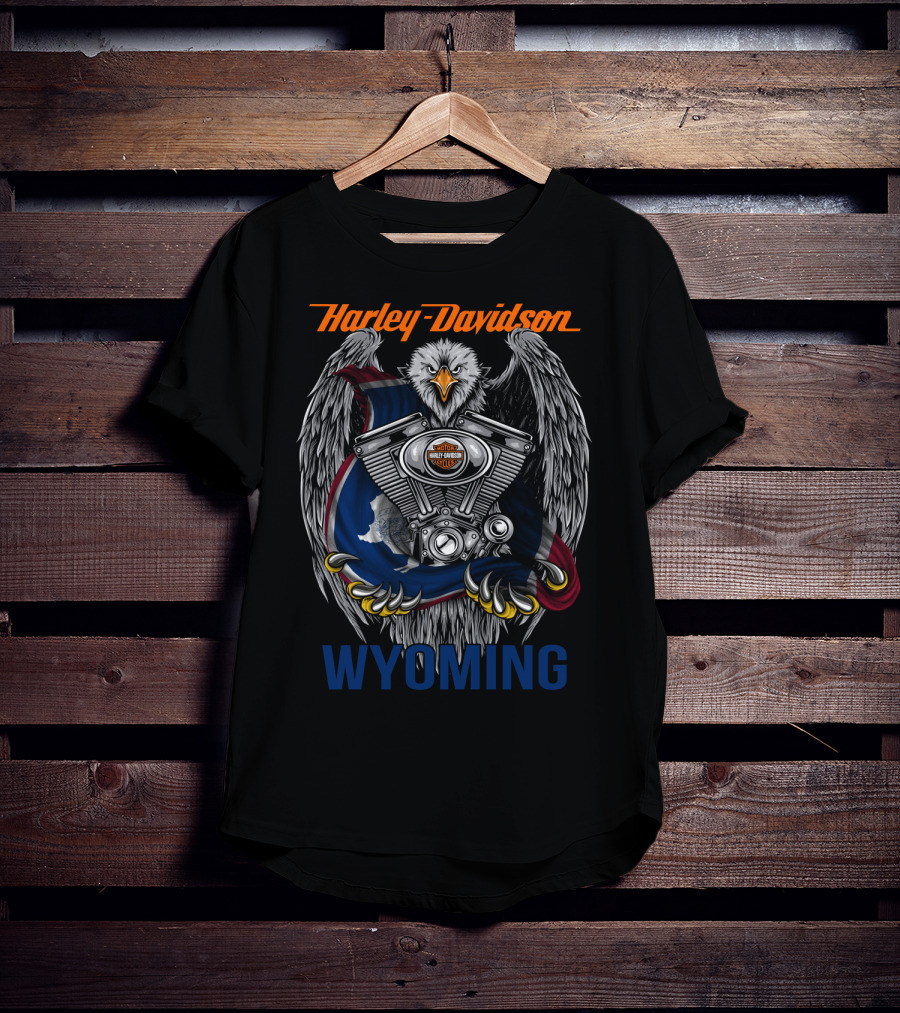 Harley Davidson Wyoming Eagle T-Shirt