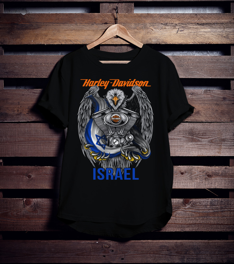Harley Davidson Eagle Engine Israel T-Shirt