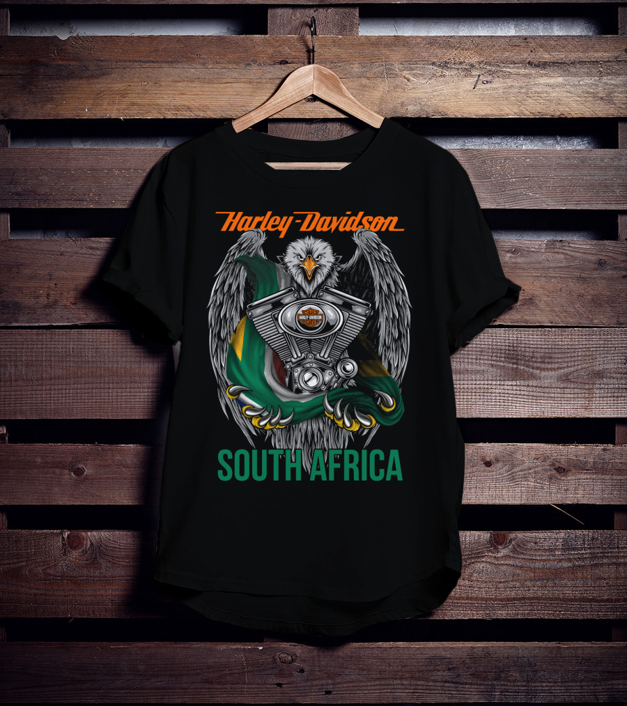 Harley Davidson Eagle V-Twin Engine South Africa T-Shirt