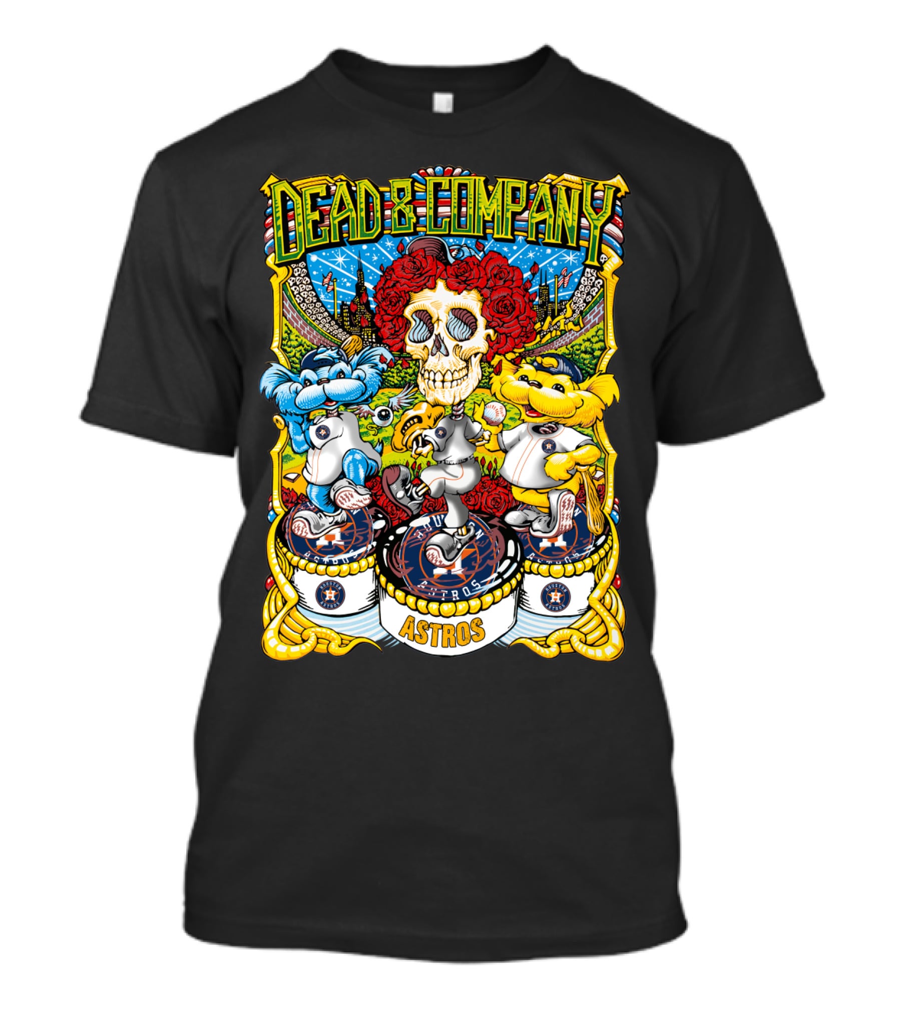 Dead & Company Astros Mlb Collaboration T-Shirt