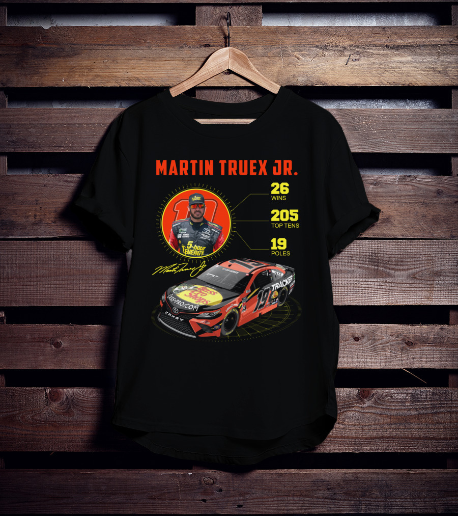 Martin Truex Jr. 26 Wins 205 Top Tens 19 Poles Nascar Racing T-Shirt