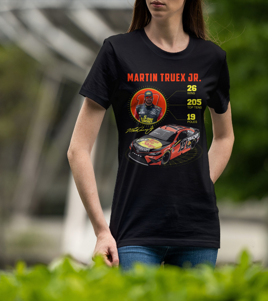 Martin Truex Jr. 26 Wins 205 Top Tens 19 Poles Nascar Racing T-Shirt