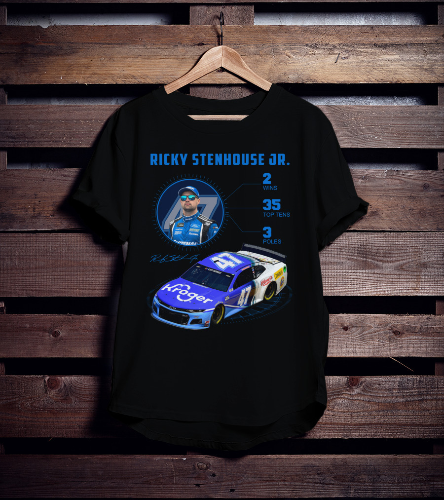 Ricky Stenhouse Jr. 47 Kroger 2 Wins 35 Top Tens 3 Poles Nascar T-Shirt