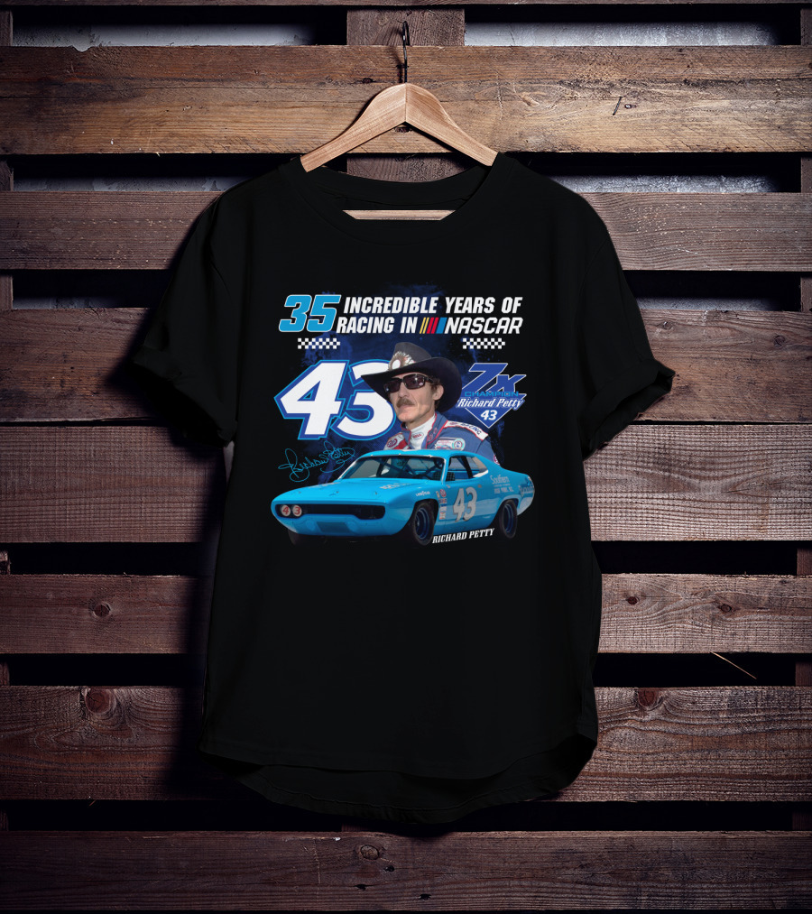Incredible Years Of Racing In Nascar Richard Petty T-Shirt