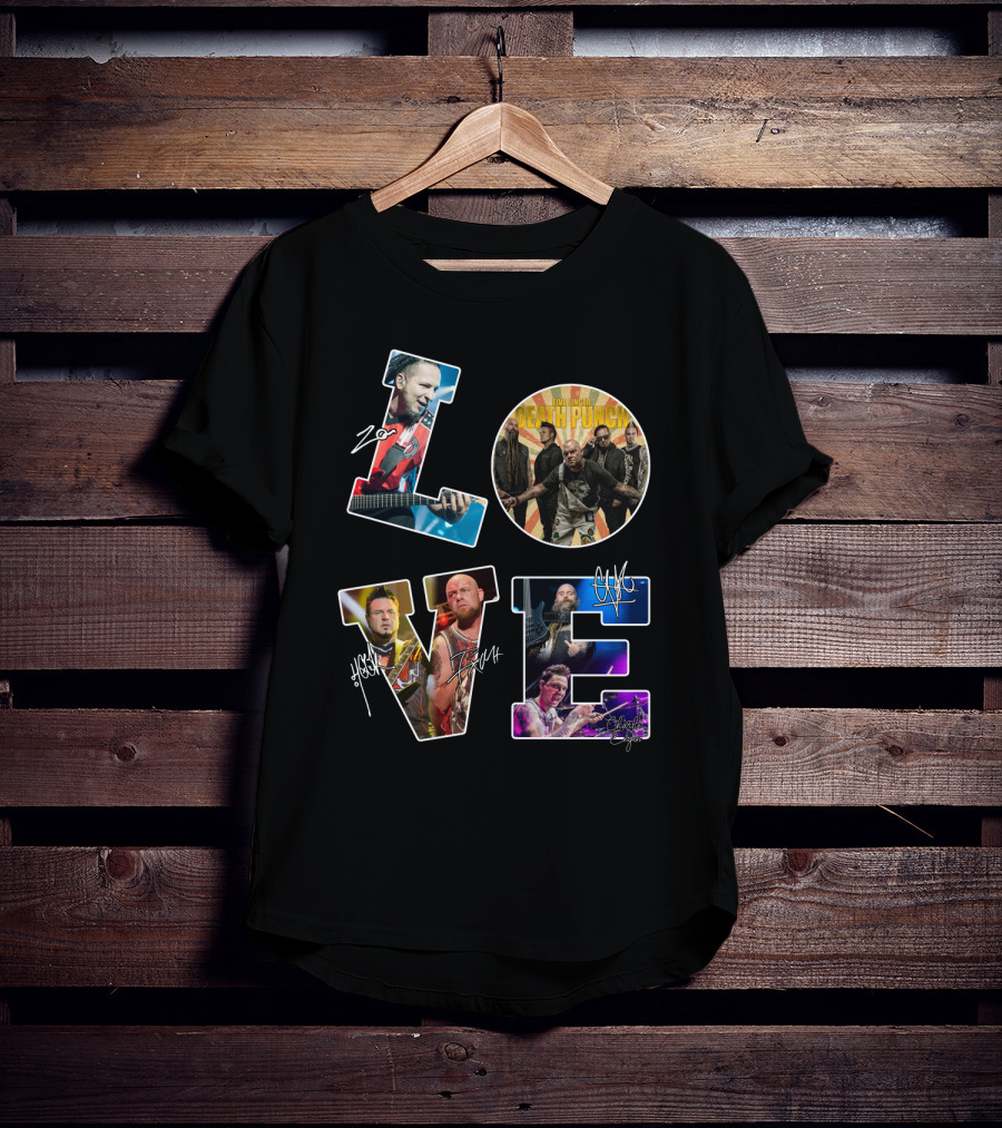 Five Finger Death Punch Love Band Members Tvl T-Shirt