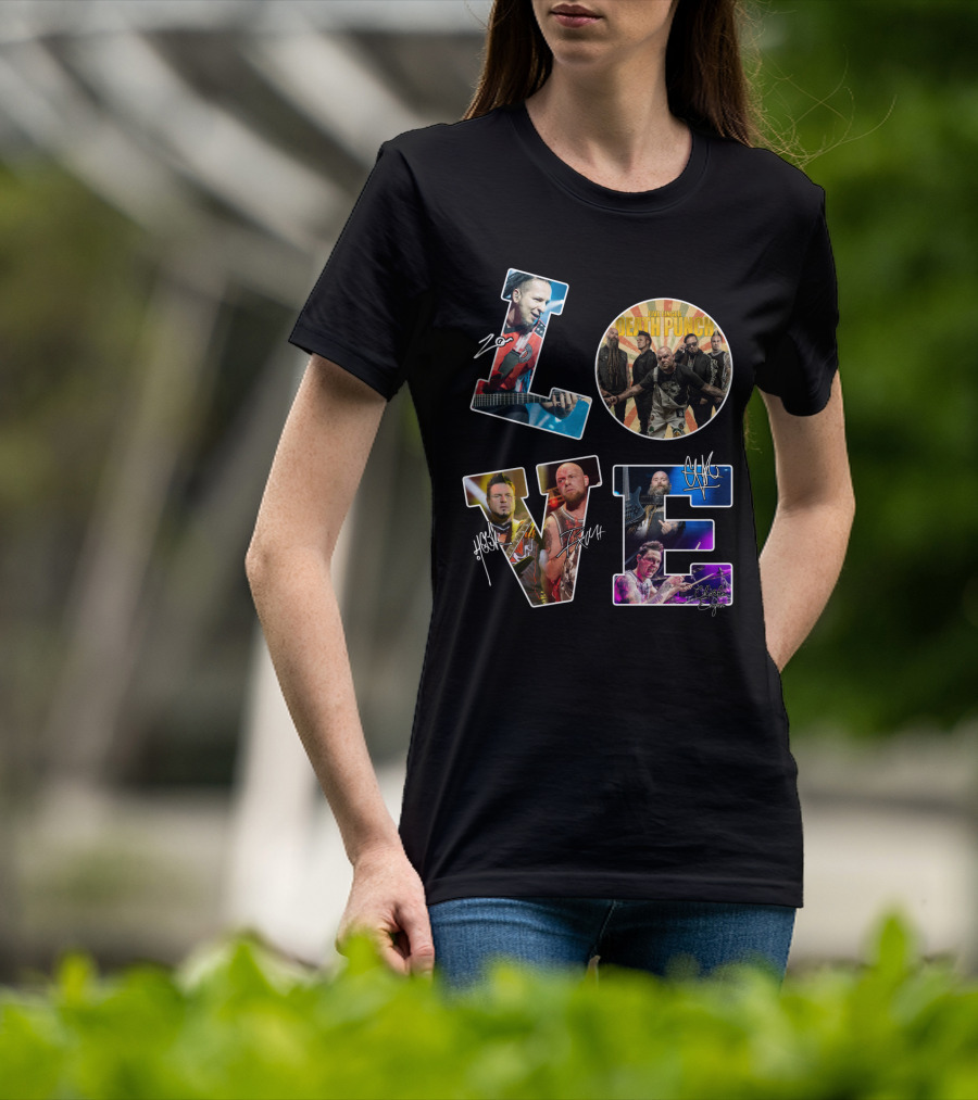 Five Finger Death Punch Love Band Members Tvl T-Shirt