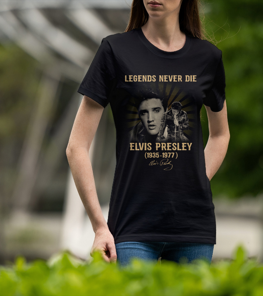 Legends Never Die Elvis Presley 1935-1977 T-Shirt