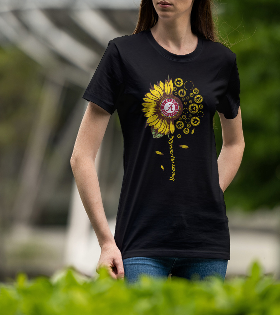 Alabama Crimson Tide Sunflower You Are My Sunshine T-Shirt