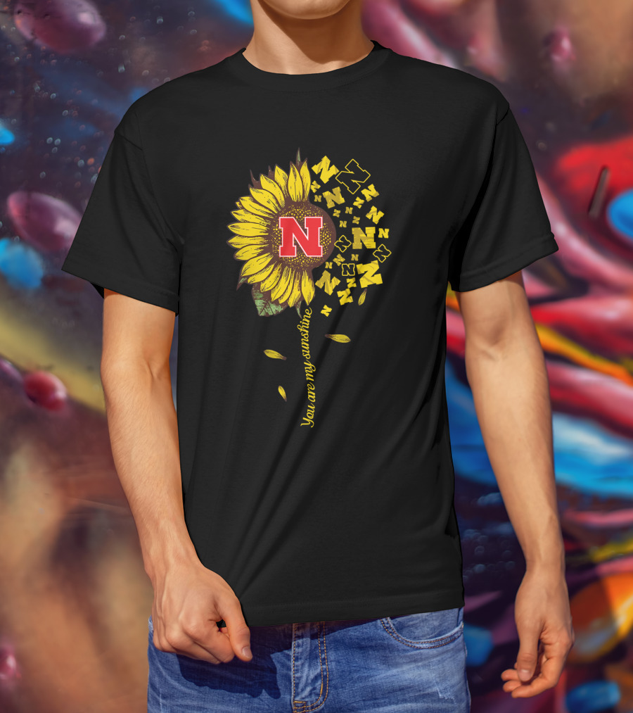 Nebraska Cornhuskers Ncaa Sunflower N Logo You Are My Sunshine T-Shirt