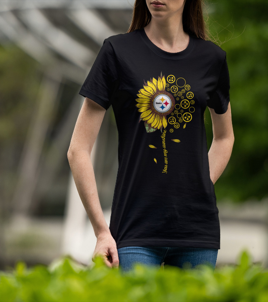 You Are My Sunshine Steelers Sunflower Nfl T-Shirt