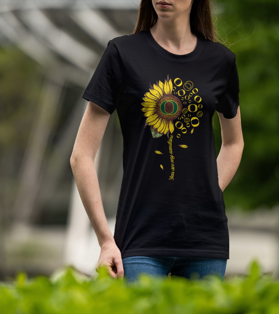 Oregon Ducks Sunflower You Are My Sunshine T-Shirt