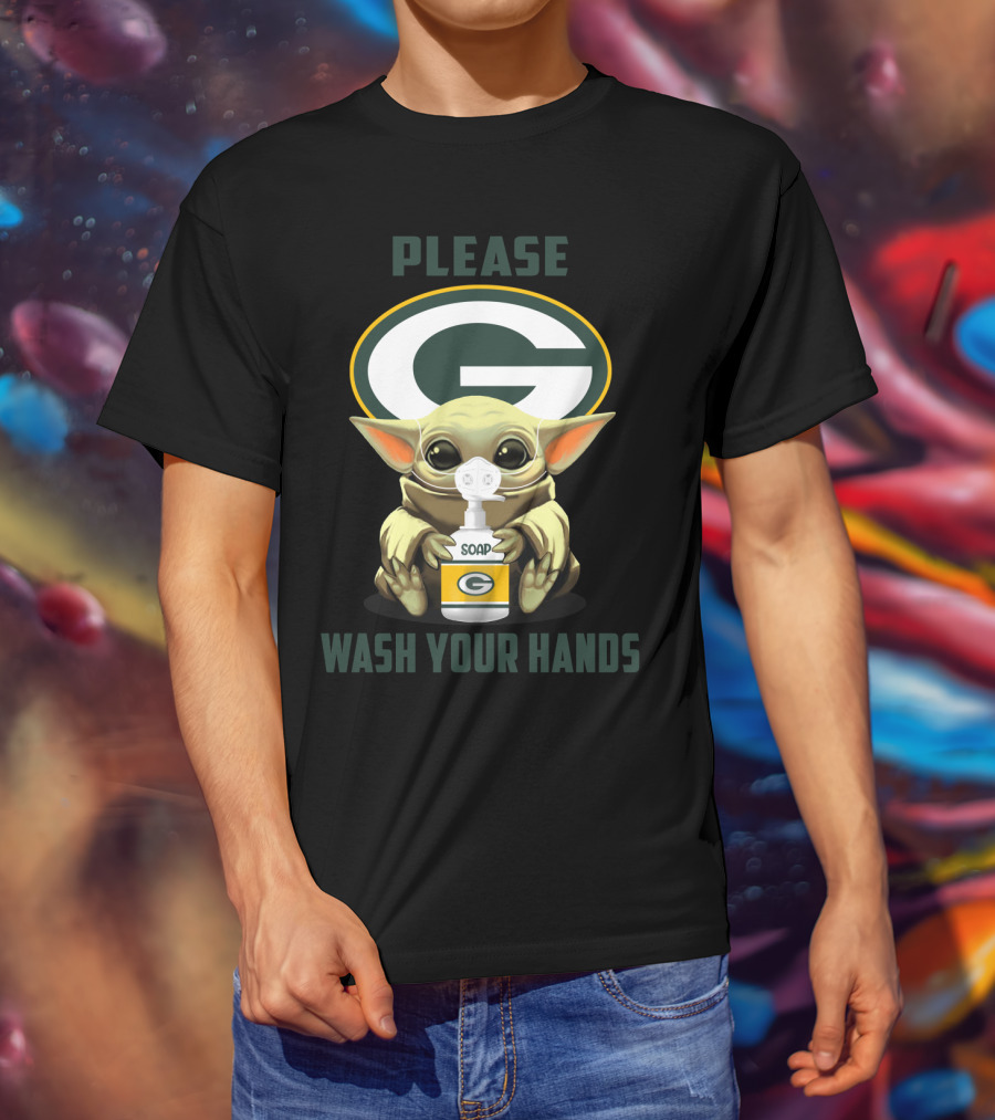 Green Bay Packers Soap Please Wash Your Hands T-Shirt