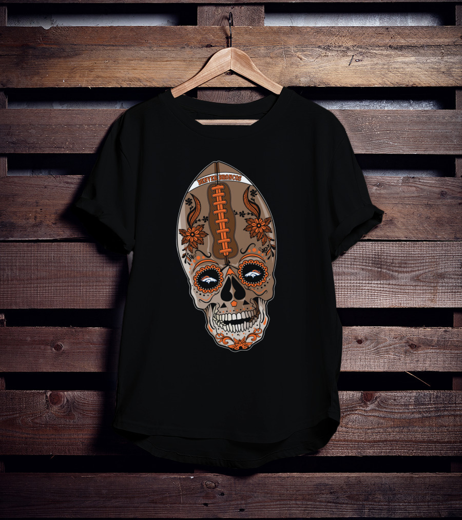 Denver Broncos Sugar Skull 97 01 Db T-Shirt