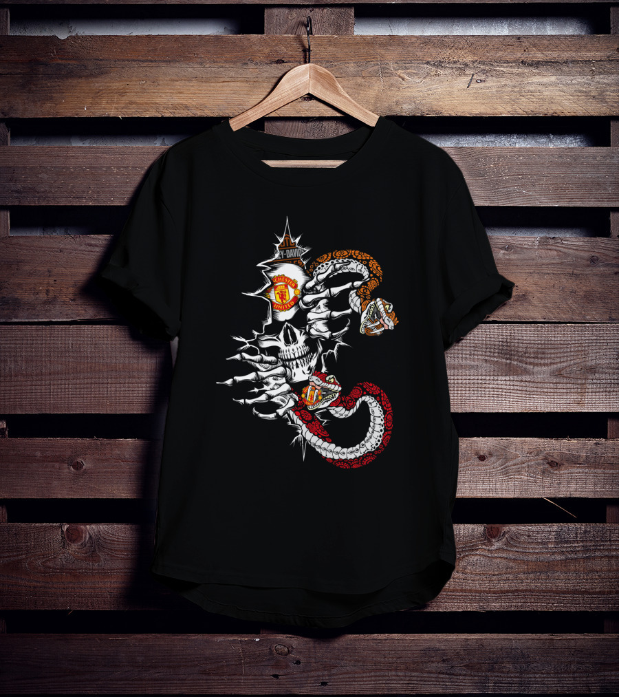 Manchester United Skull Serpent T-Shirt