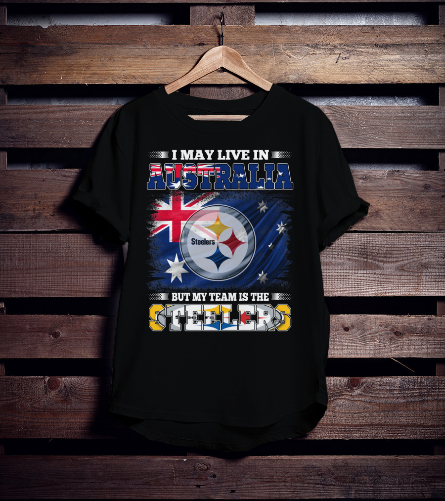 Australia Pride With Steelers Loyalty Fusion T-Shirt