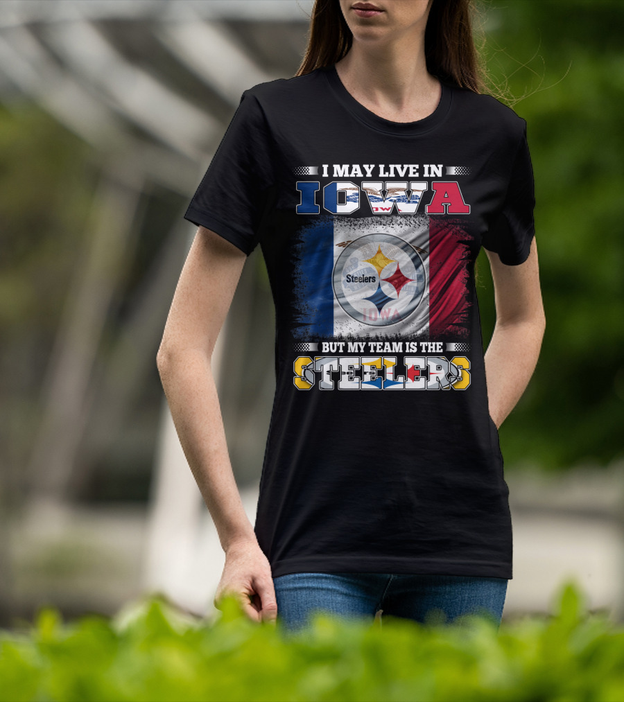 Iowa Resident Proudly Supporting Steelers With Team T-Shirt