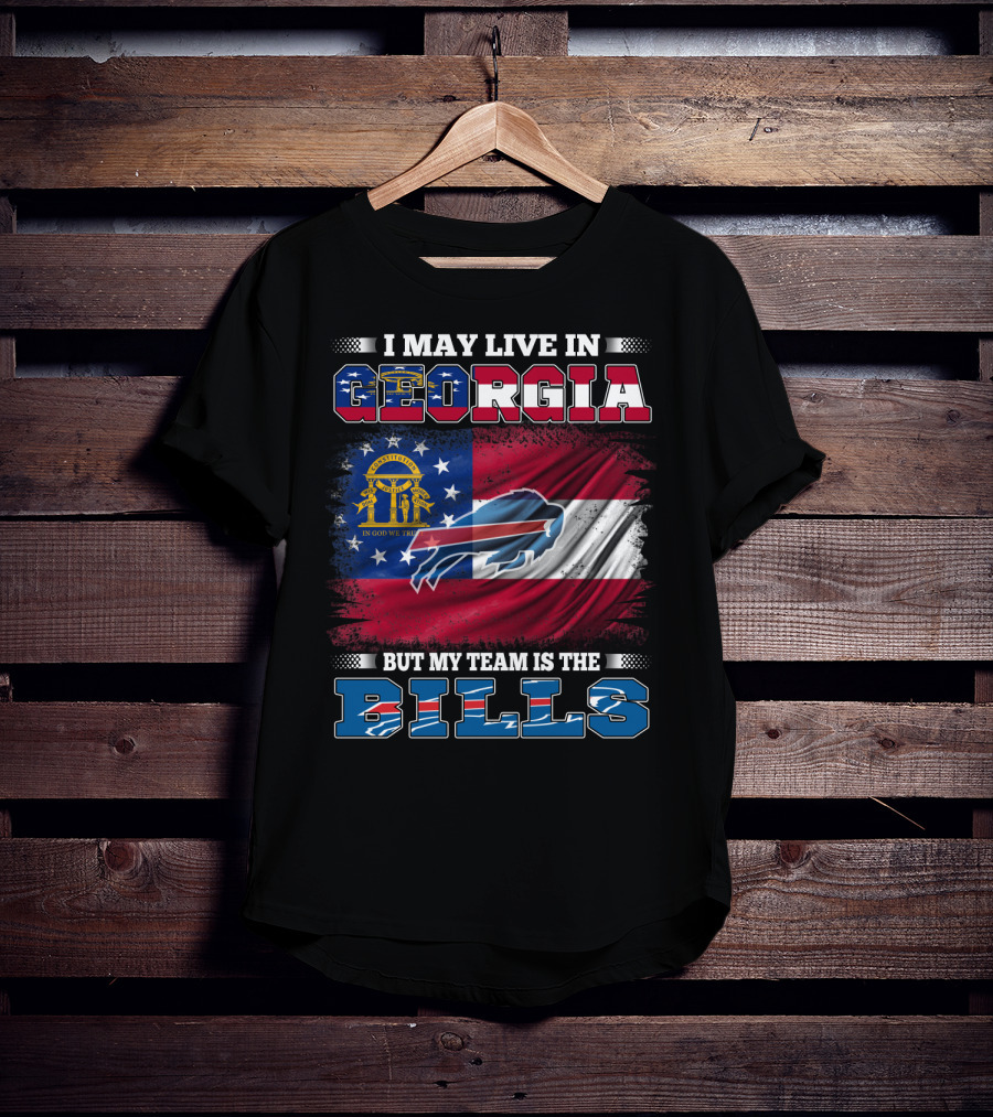 Georgia Resident Proudly Supports The Buffalo Bills Team T-Shirt