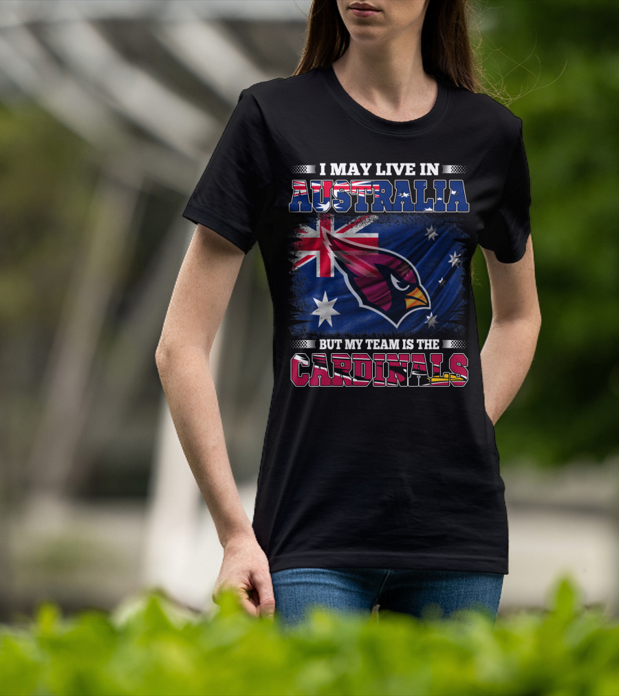Australia Flag Cardinals Fan Team Loyalty T-Shirt
