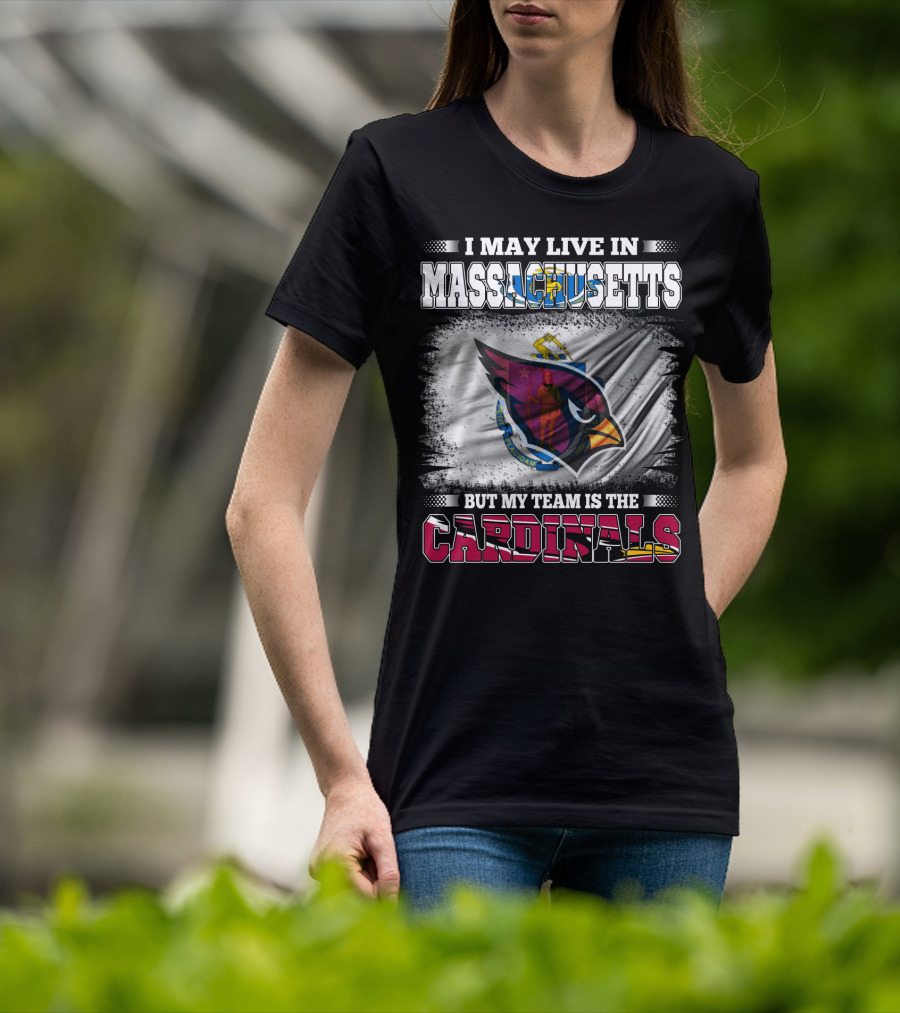 Massachusetts Resident Cardinals Supporter Sports Flag T-Shirt