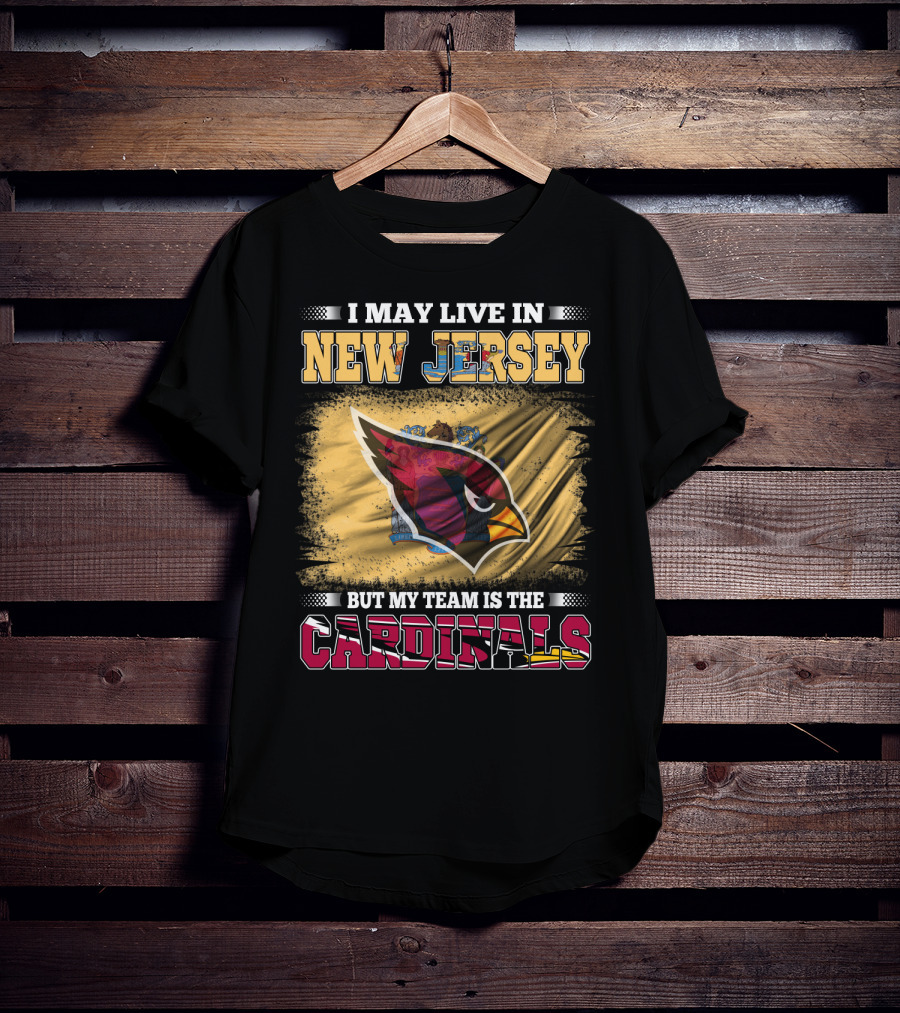 New Jersey Fan Loyalty To Cardinals Team Emblem T-Shirt