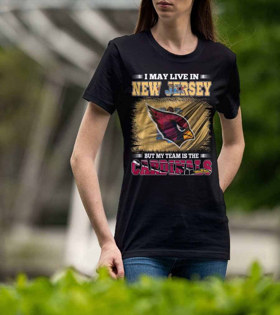 New Jersey Fan Loyalty To Cardinals Team Emblem T-Shirt