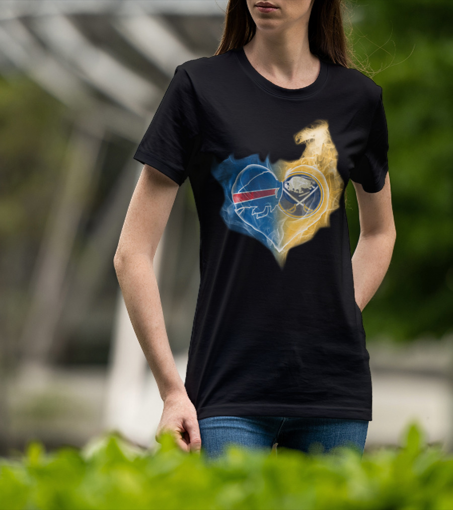 Buffalo Bills Sabres Heart T-Shirt