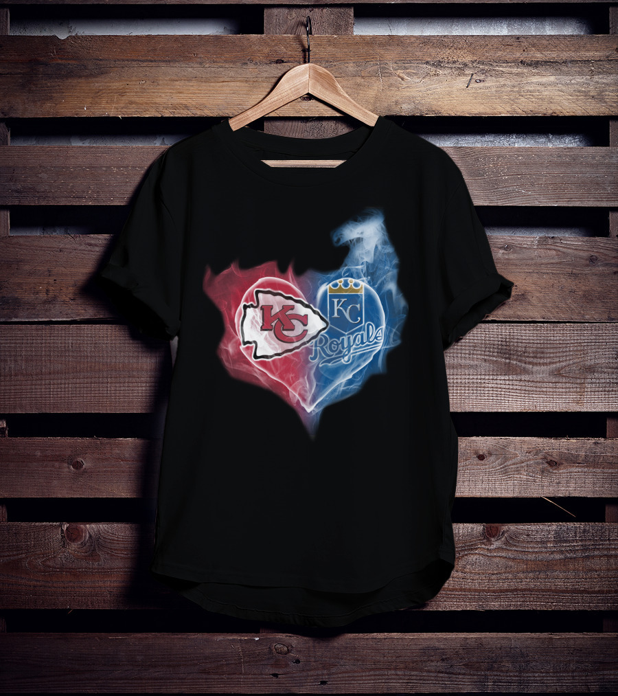 Kansas City Chiefs Royals Heart T-Shirt