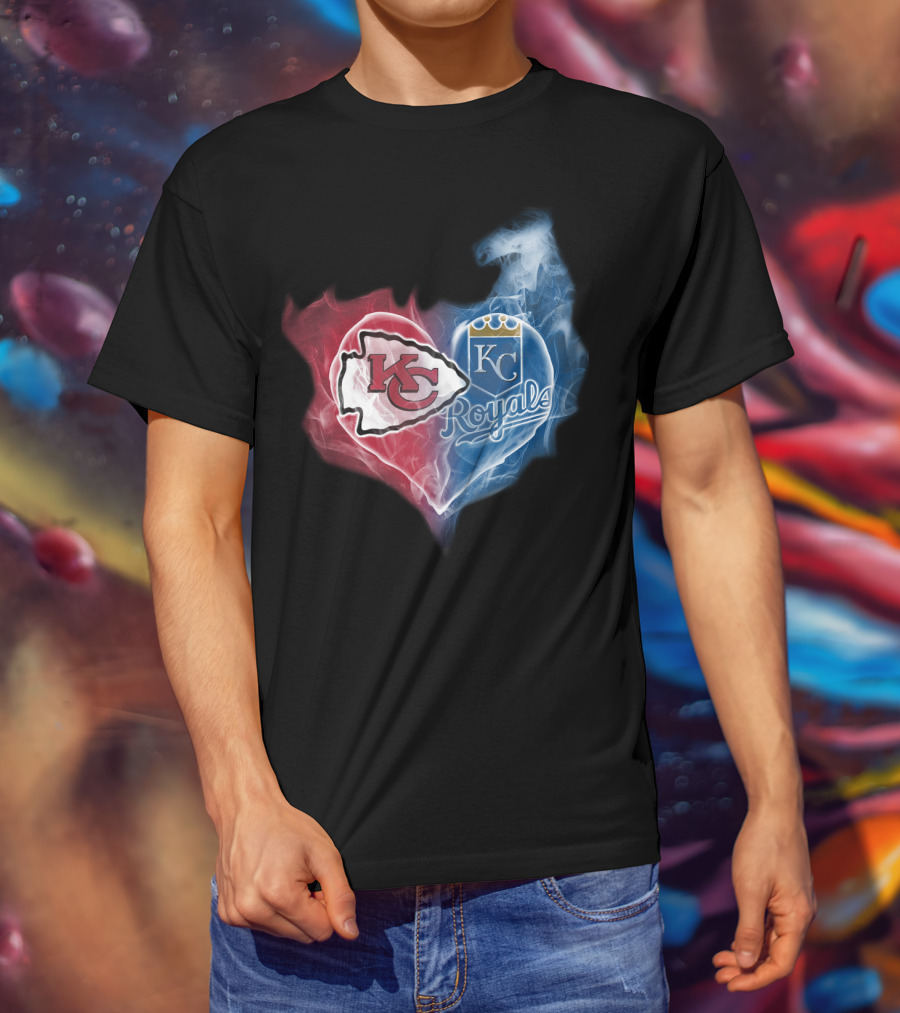 Kansas City Chiefs Royals Heart T-Shirt