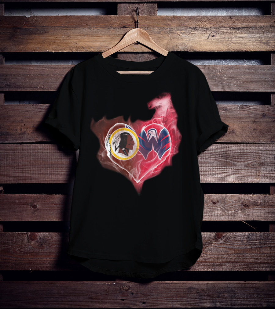 Washington Redskins Capitals Heart T-Shirt