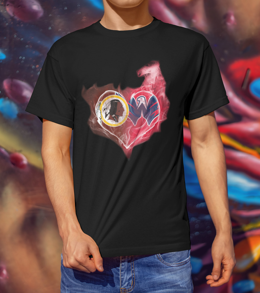 Washington Redskins Capitals Heart T-Shirt