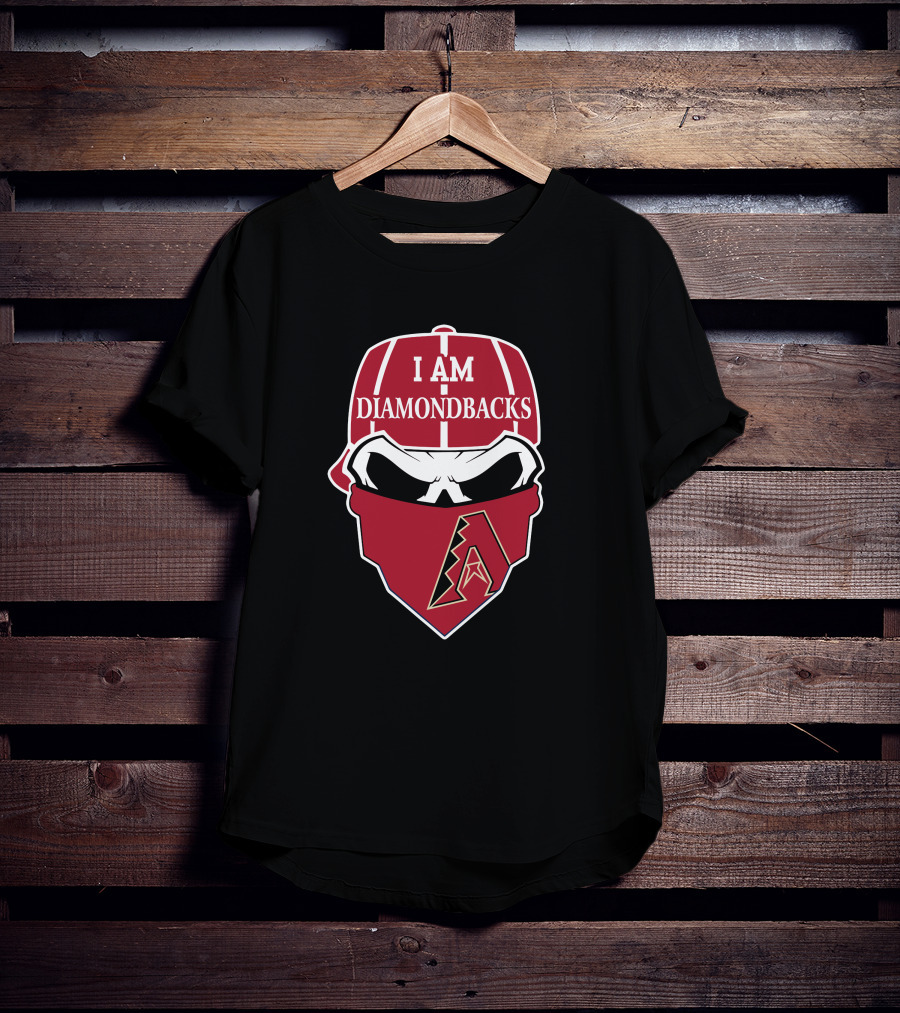 Arizona Diamondbacks I Am Diamondbacks Skull T-Shirt
