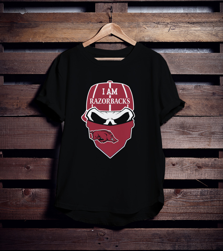 I Am Razorbacks Skull Arkansas Razorbacks T-Shirt