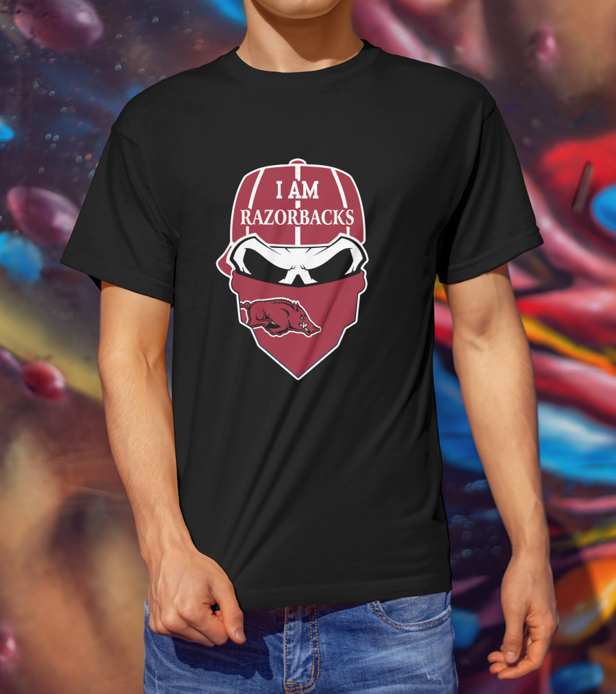 I Am Razorbacks Skull Arkansas Razorbacks T-Shirt