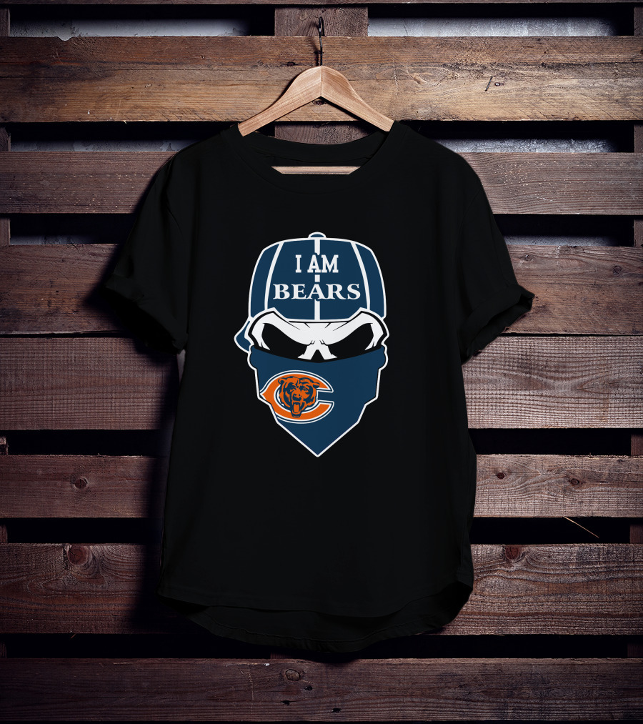 I Am Bears Chicago Bears Skull T-Shirt