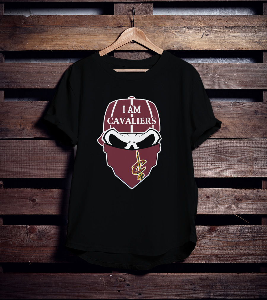 I Am Cavaliers Skull With Cleveland Cavaliers T-Shirt