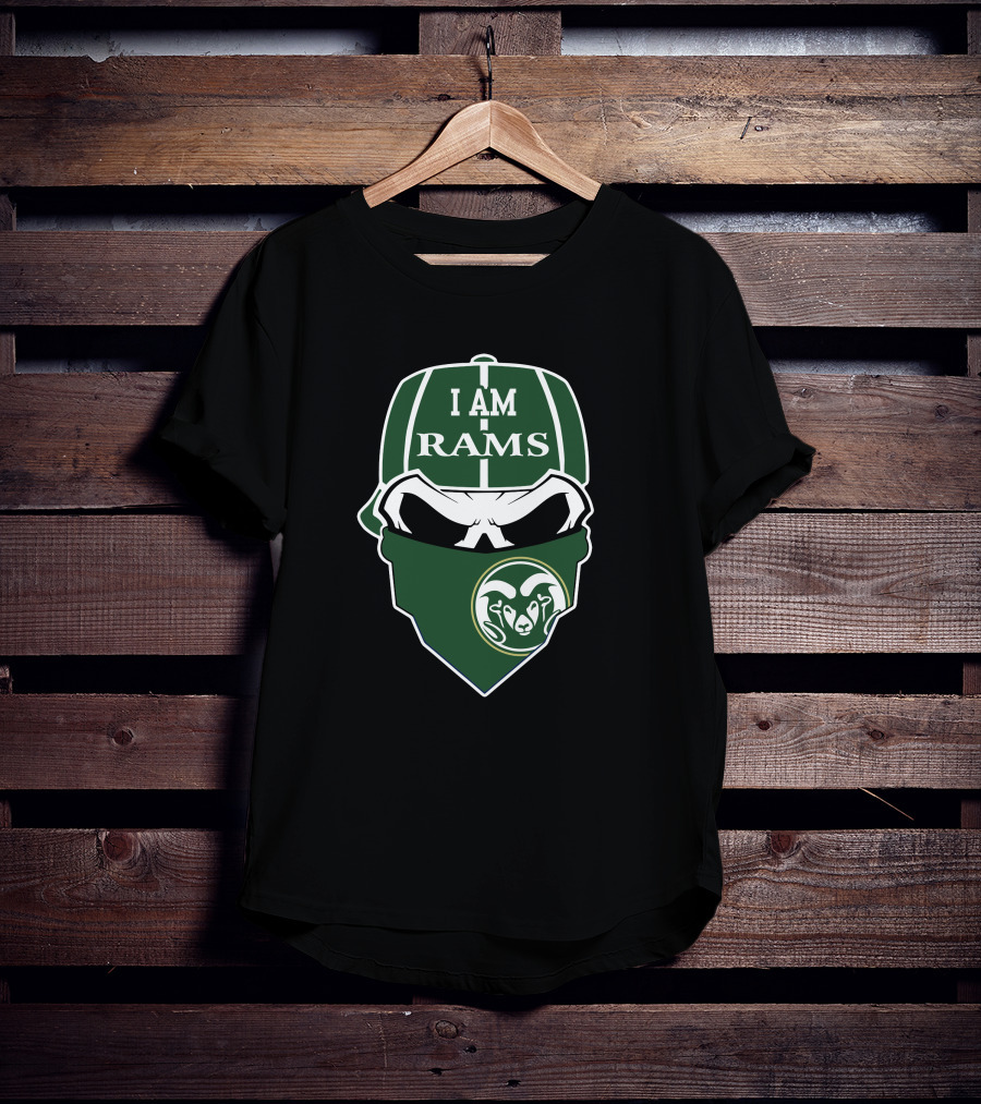 I Am Rams Colorado State Rams Skull T-Shirt