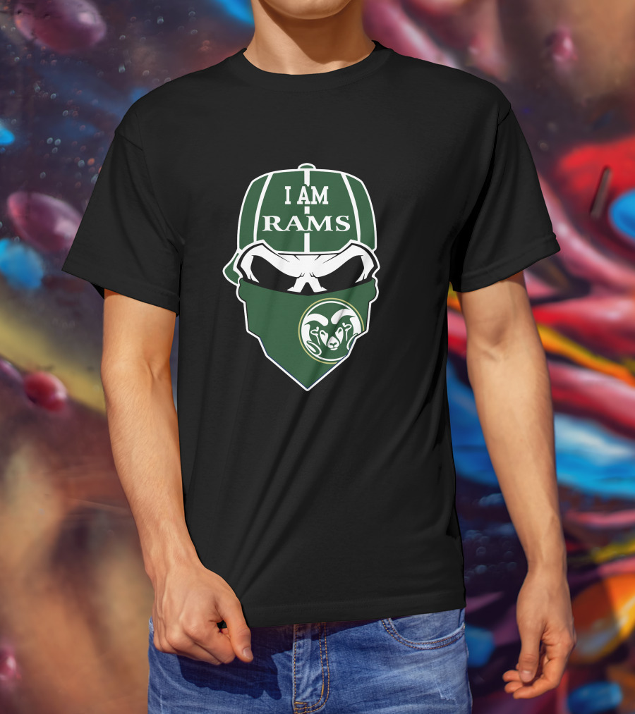I Am Rams Colorado State Rams Skull T-Shirt