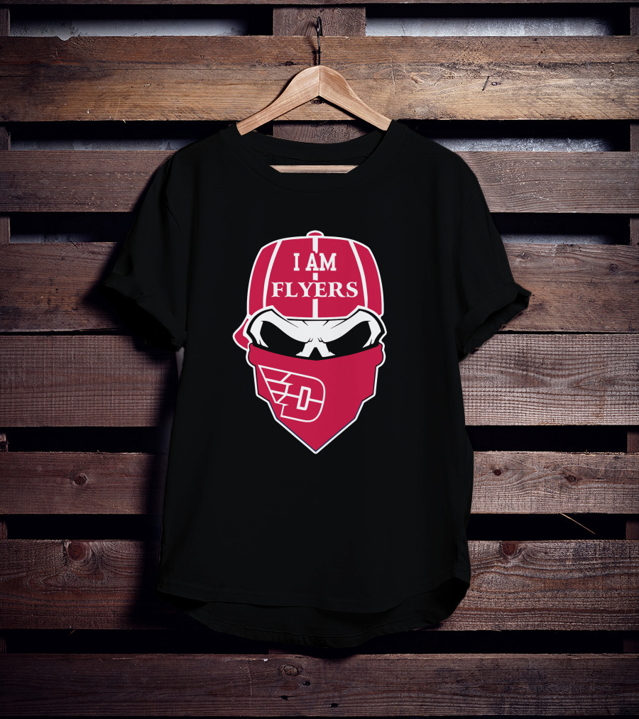 I Am Flyers Dayton Skull Logo T-Shirt