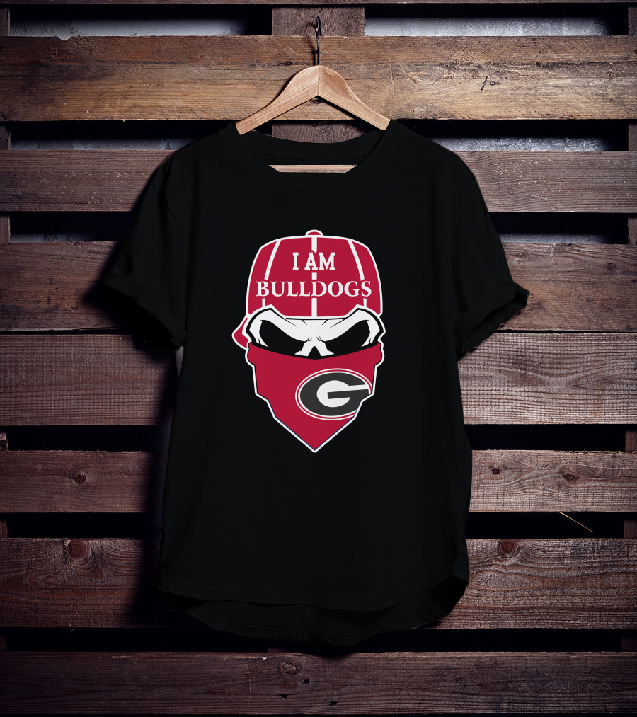 I Am Bulldogs Skull With Georgia G T-Shirt