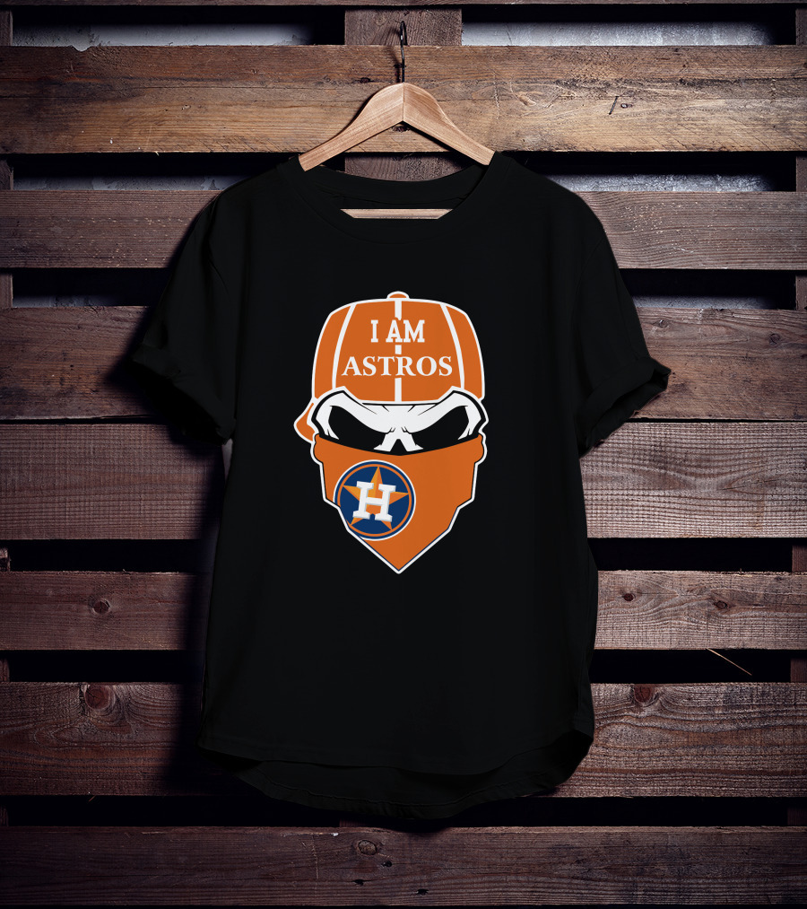 I Am Astros Houston Astros Skull T-Shirt