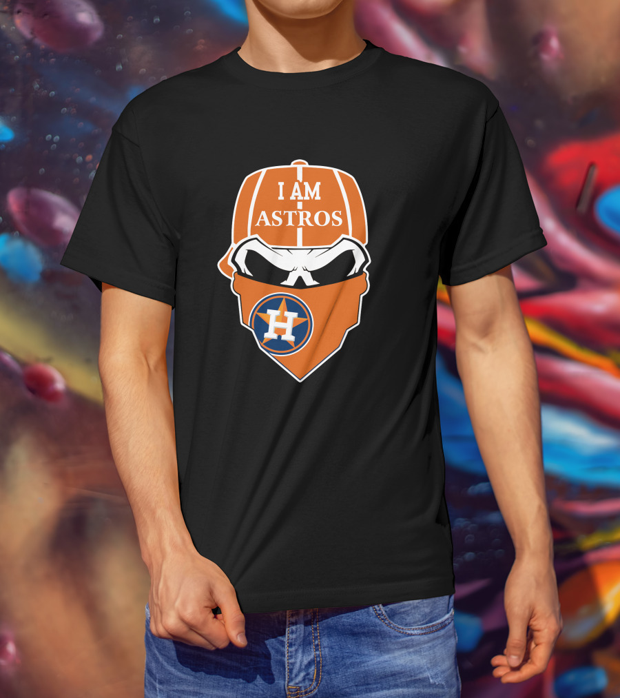 I Am Astros Houston Astros Skull T-Shirt