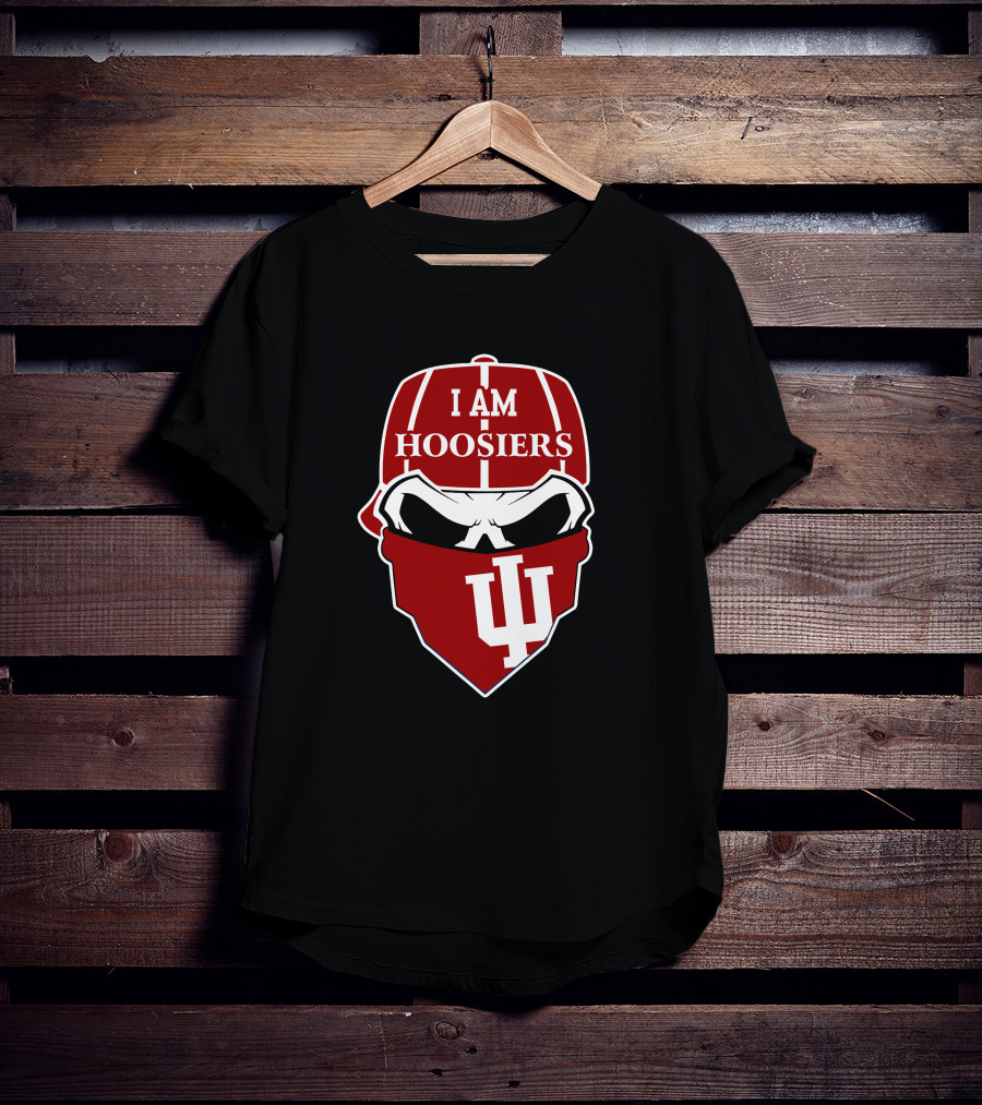 I Am Hoosiers Skull Logo Iu Indiana T-Shirt