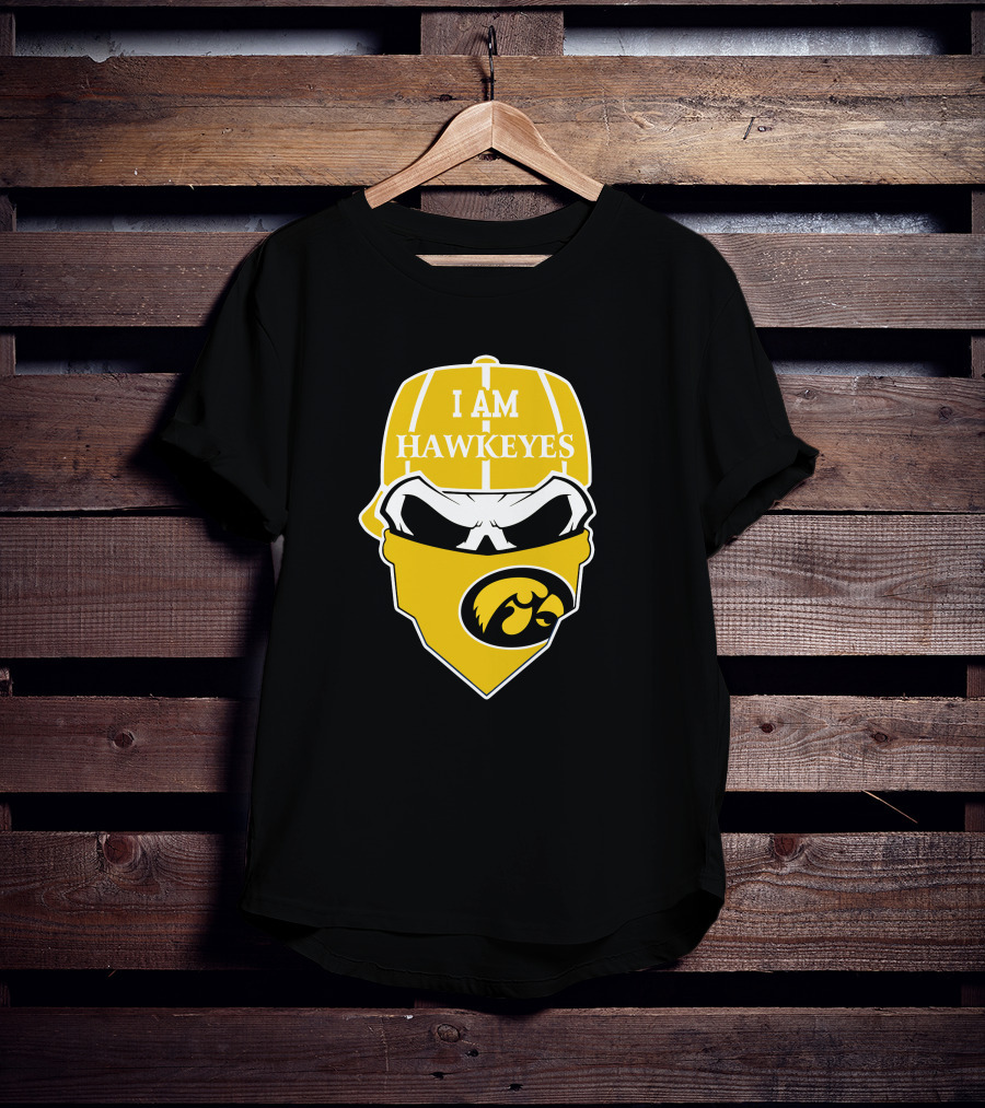 I Am Hawkeyes Iowa Hawkeyes Skull 1 T-Shirt