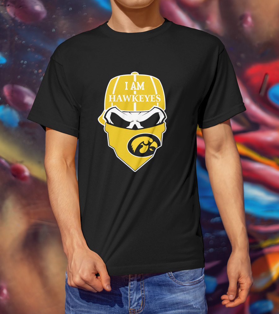 I Am Hawkeyes Iowa Hawkeyes Skull 1 T-Shirt