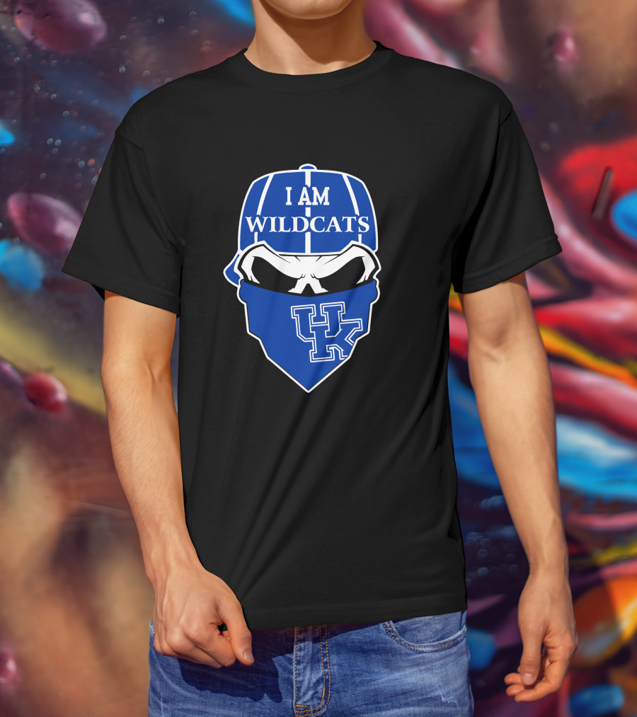 I Am Wildcats Uk Skull Kentucky Wildcats T-Shirt