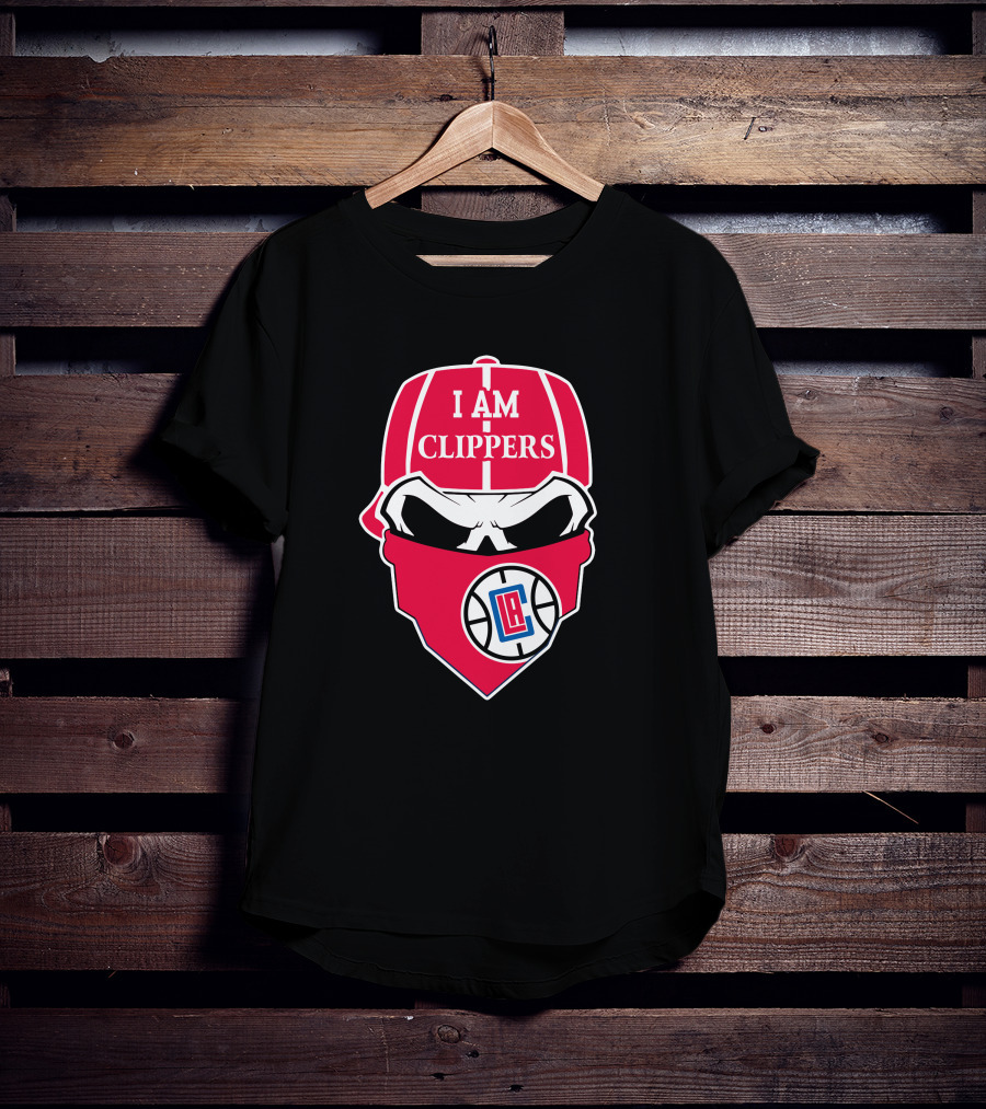 I Am Clippers La Clippers Skull T-Shirt