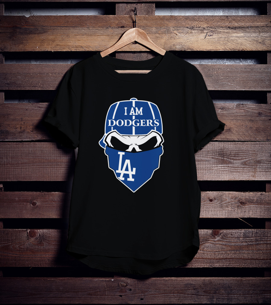 I Am Dodgers La Skull Los Angeles Dodgers T-Shirt
