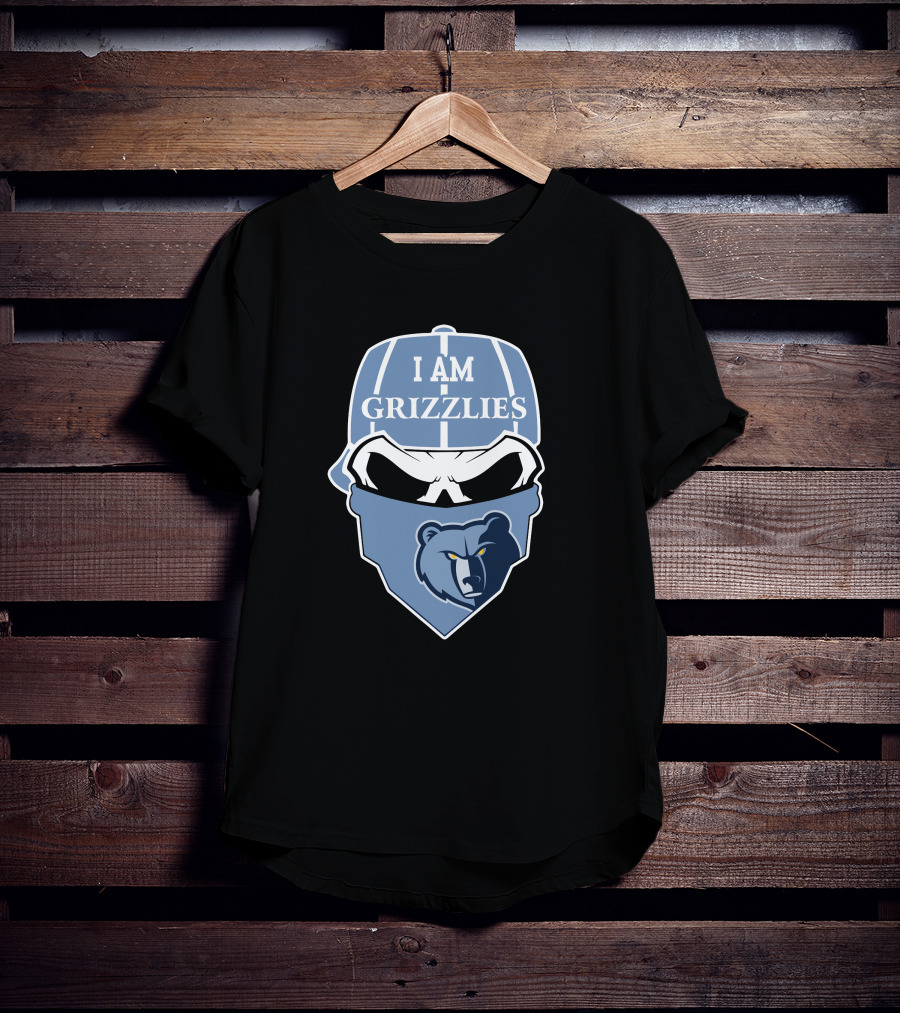 I Am Grizzlies Memphis Grizzlies Skull T-Shirt